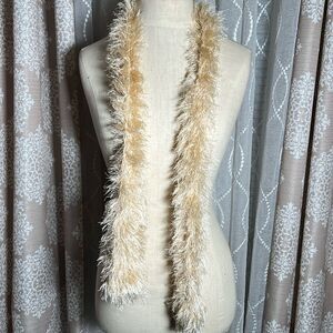 EUC Hand Knit Eyelash Yarn Scarf